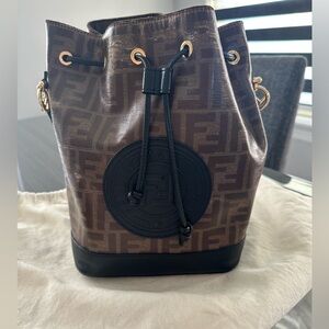 Fendi Zucca Baguette Bucket Bag